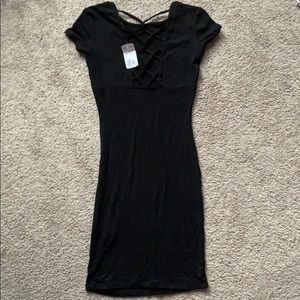 Forever 21 black knee length dress NWT!